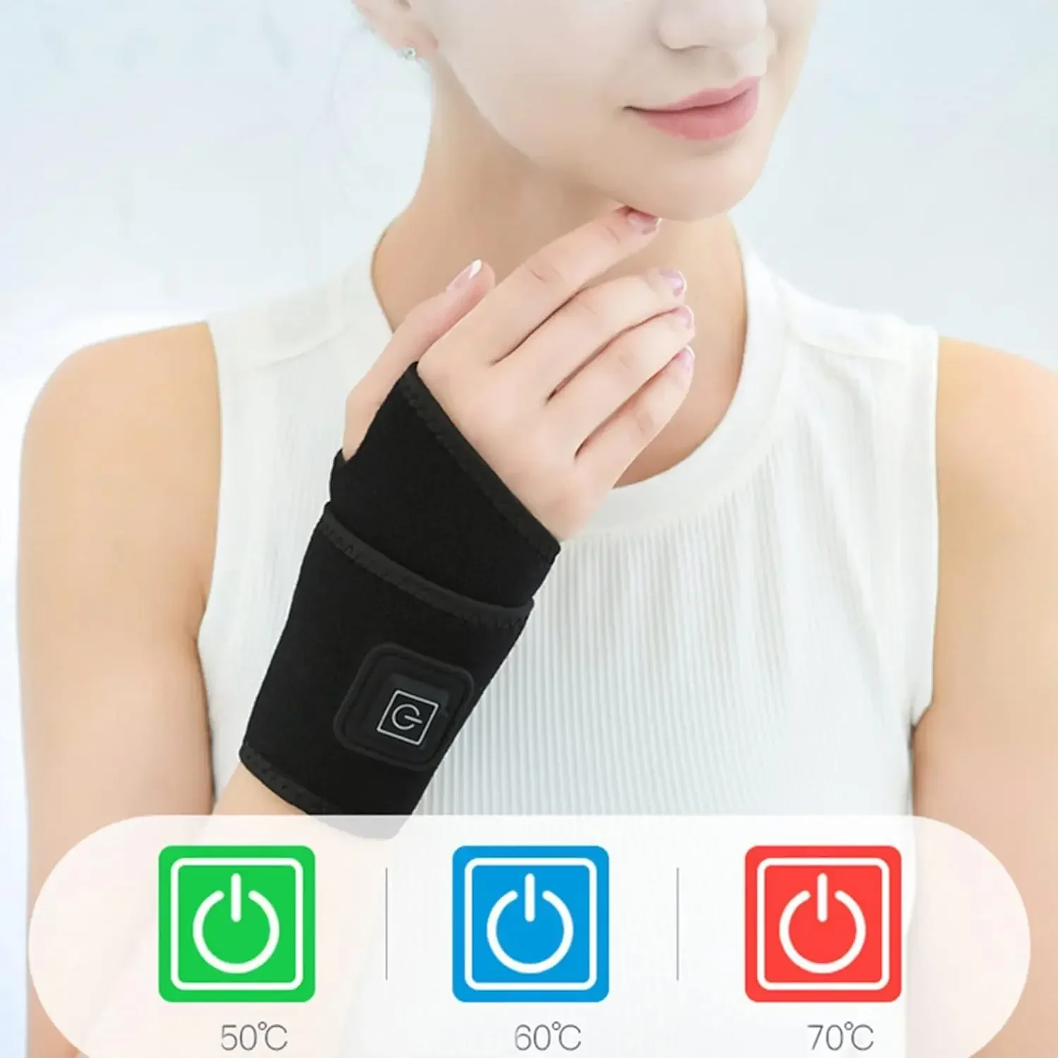 加熱機能付きハンドマッサージャー、手首保護具、スポーツ用サポ - Wrist Wraps のレビューと価格