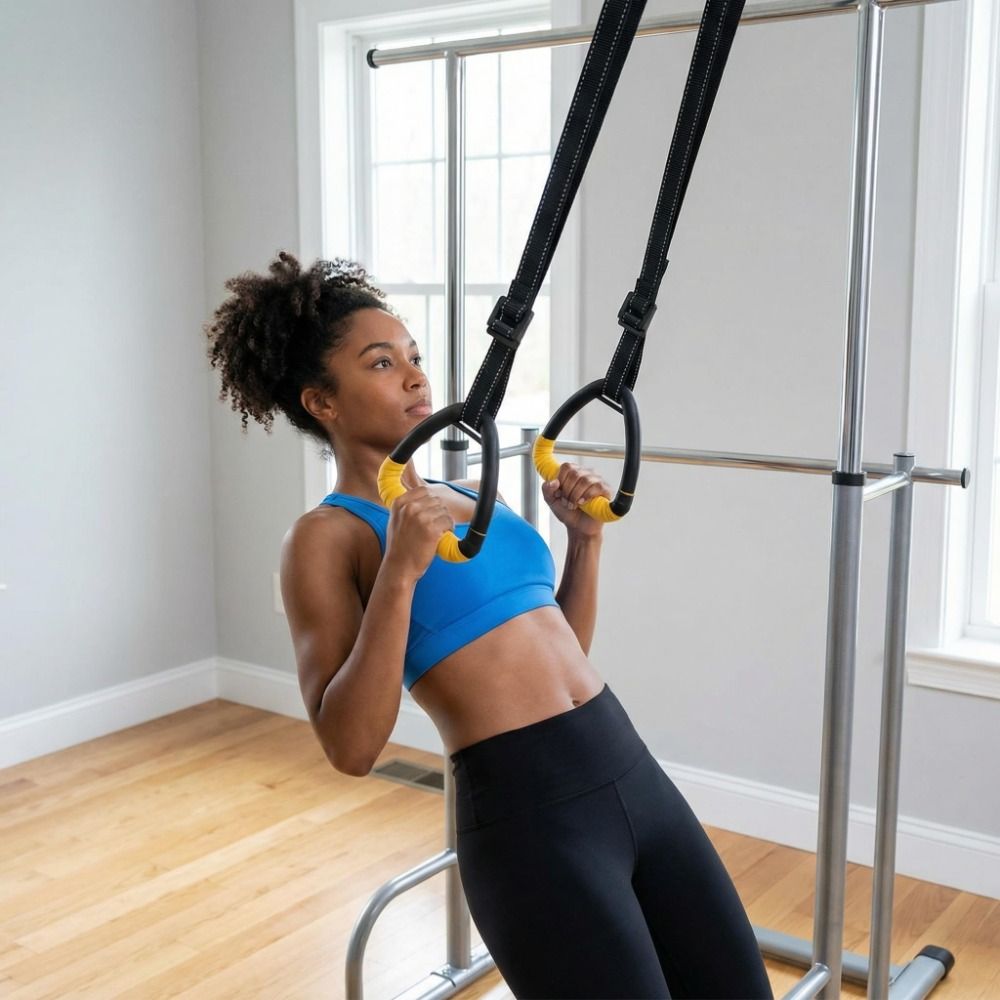 1組の高級感のある、穴あけ不要の体操リング。調整可能なストラ - Gymnastic Ring のレビューと価格