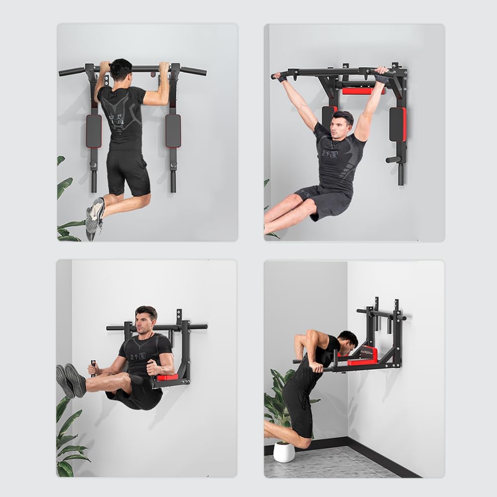 壁掛け式多機能懸垂バー（ディップステーション付き） - Pull Up Bar のレビューと価格
