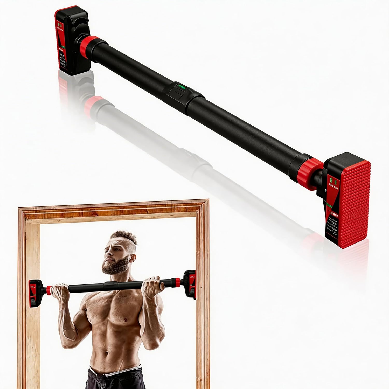 ドア枠に取り付け可能な懸垂バー。安全ロック付きで、自宅での上 - Pull Up Bar のレビューと価格