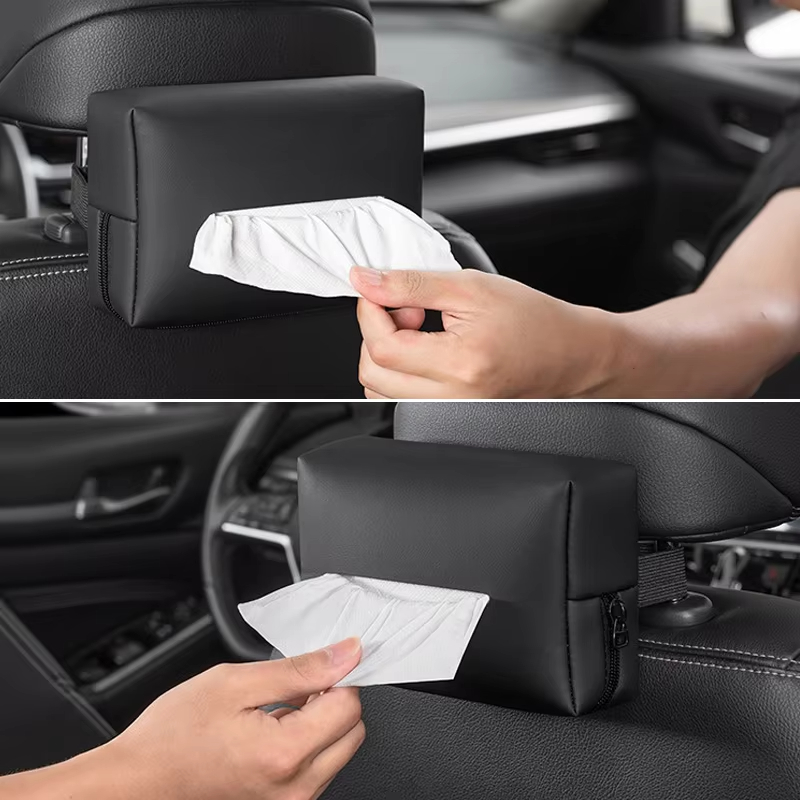 レザー製車用ティッシュボックス 車椅子背もたれ用ティッシュボ - Chalk Bag のレビューと価格